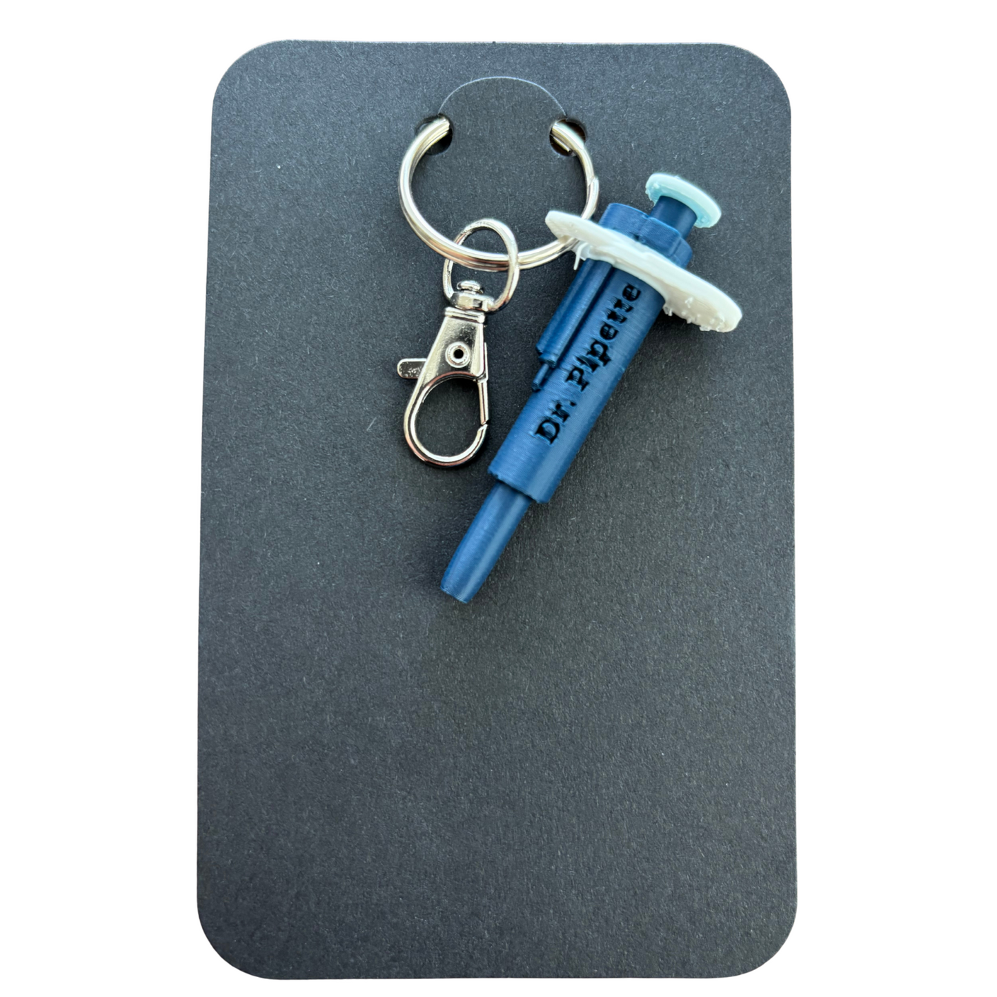 Original Dr. Pipette Keychain (Steel Blue)