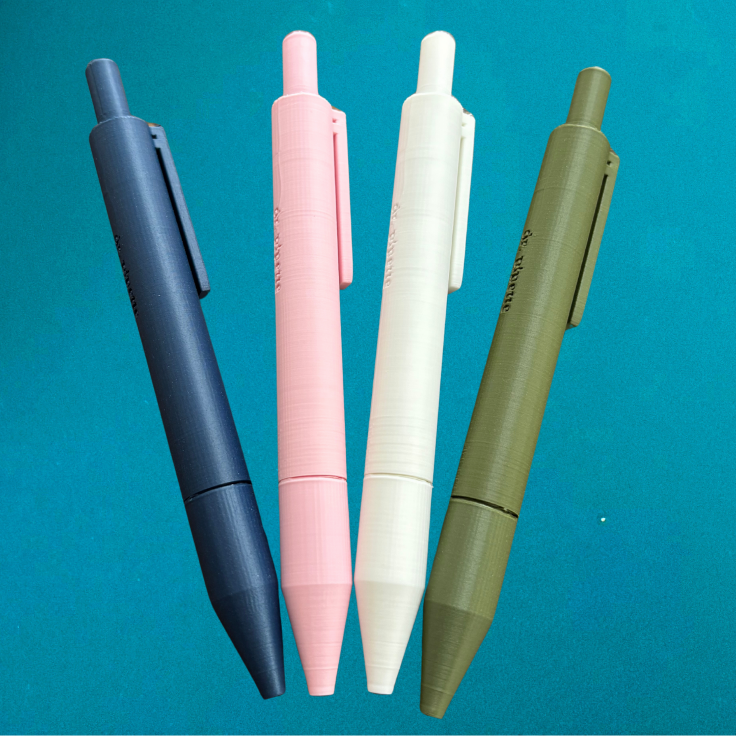 Engraved 3D-Printed Ballpoint Pen (Cloud White)