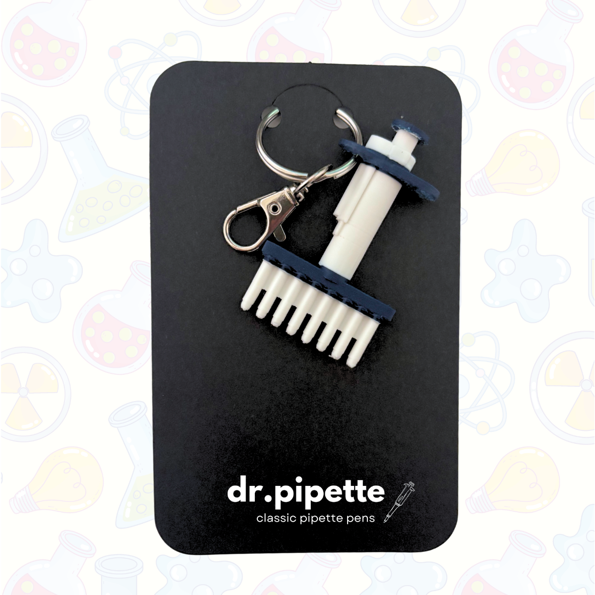 Multichannel Pipette Keychain (Cloud White)