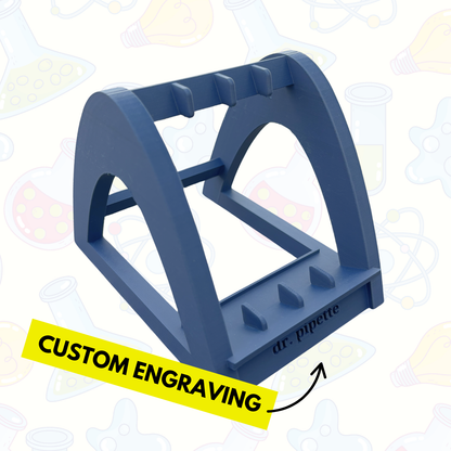 Pipette Pen Stand (Steel Blue), 3D-Printed, Pipette Pen Holder