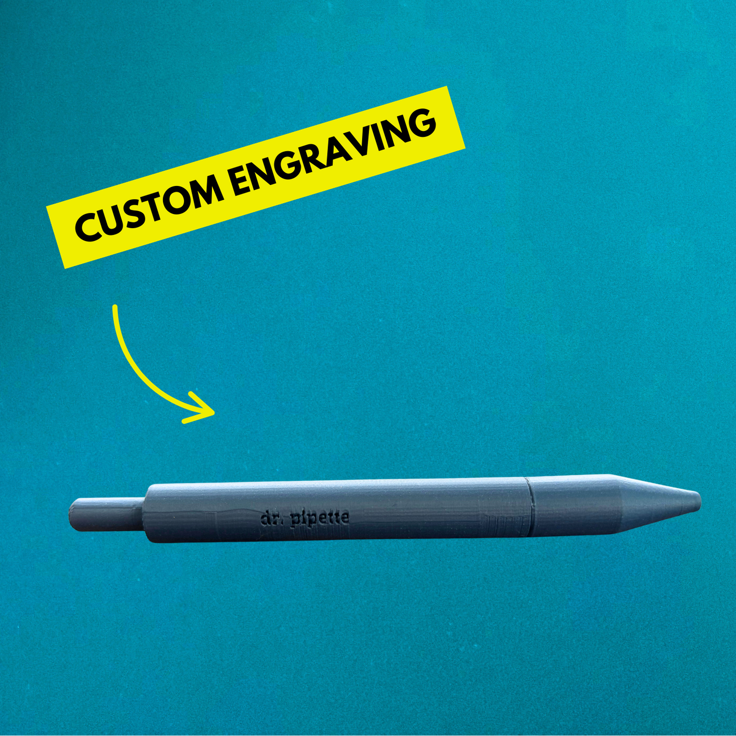 Engraved 3D-Printed Ballpoint Pen (Steel Blue)