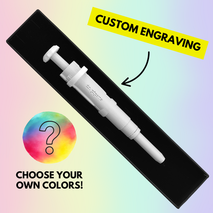 Original Dr. Pipette Pen (Custom Design), Retractable, 3D-Printed, Ballpoint Pens