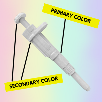 Original Dr. Pipette Pen (Custom Design), Retractable, 3D-Printed, Ballpoint Pens