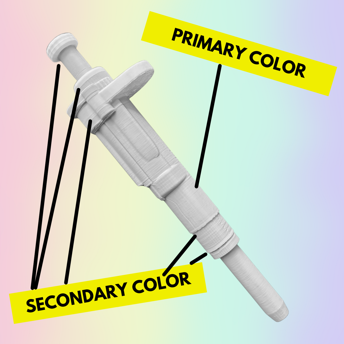 Ultra-Realistic Dr. Pipette Pen (Custom), Retractable, 3D-Printed, Ballpoint Pens