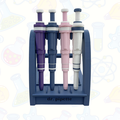 Pipette Pen Stand (Soft Pink), 3D-Printed, Pipette Pen Holder