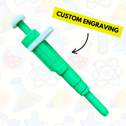 Original Dr. Pipette Pen (Mistletoe Green), Retractable, 3D-Printed, Ballpoint Pens