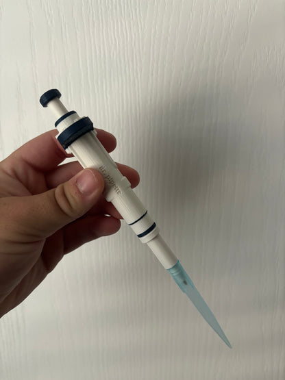 Ultra-Realistic Dr. Pipette Pen (Cloud White), Non-Retractable, Ballpoint Pens (with 1000µL tip)