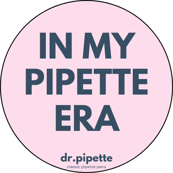 "In My Pipette Era" Custom Sticker (Soft Pink)