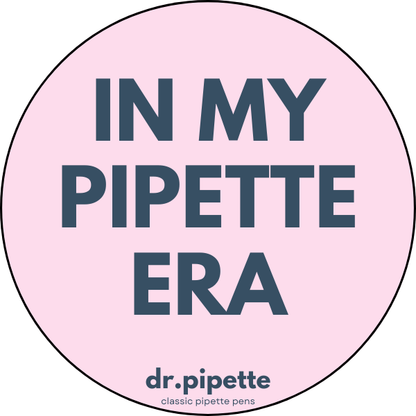 "In My Pipette Era" Custom Sticker (Soft Pink)