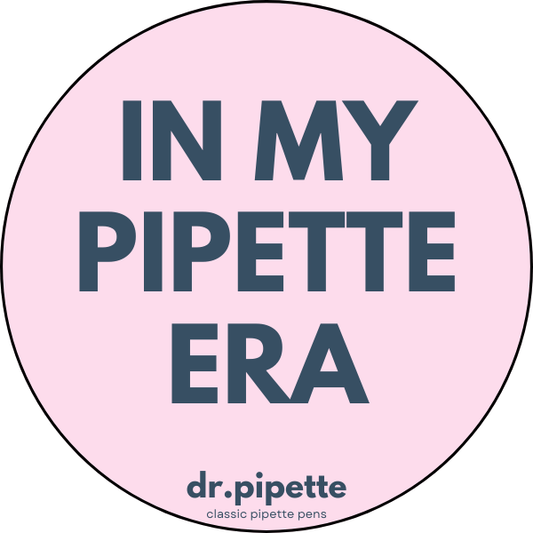 "In My Pipette Era" Custom Sticker (Soft Pink)
