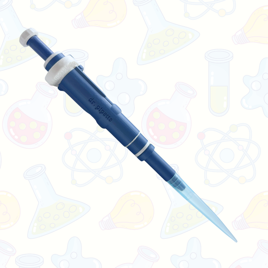 Ultra-Realistic Dr. Pipette Pen (Steel Blue), Non-Retractable, Ballpoint Pens (with 1000µL tip)