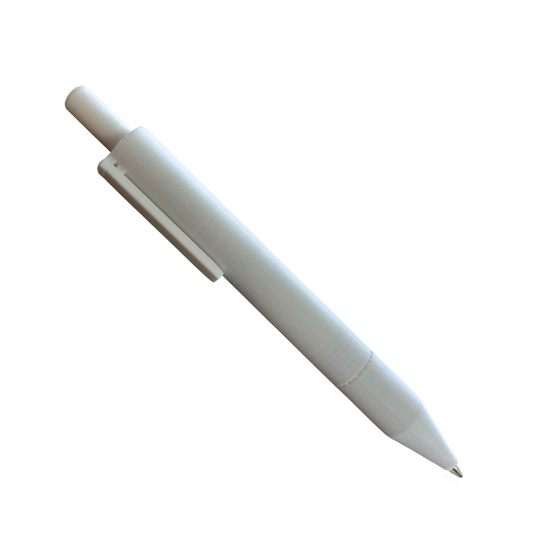 Engraved 3D-Printed Ballpoint Pen (Cloud White)