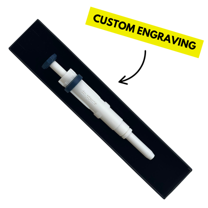 Original Dr. Pipette Pen (Cloud White), Retractable, 3D-Printed, Ballpoint Pens