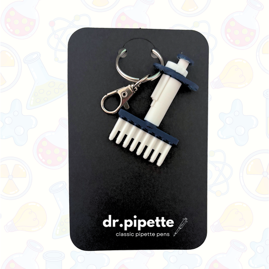 Multichannel Pipette Keychain (Cloud White)