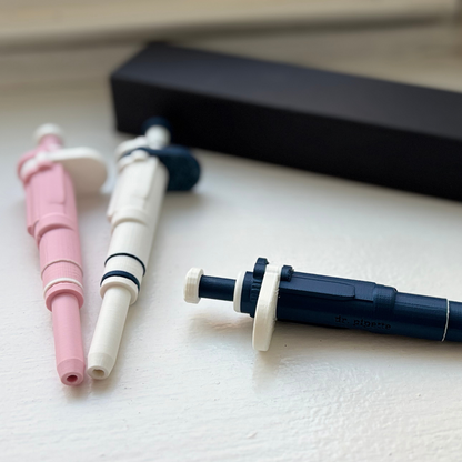 Ultra-Realistic Dr. Pipette Pen (Soft Pink), Retractable, 3D-Printed, Ballpoint Pens