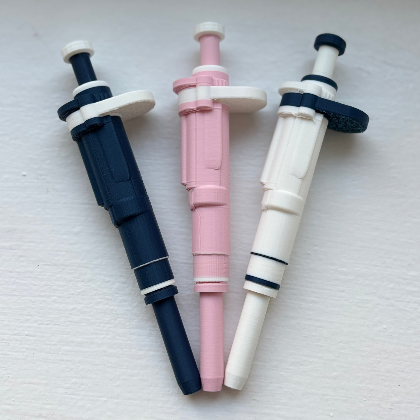 Ultra-Realistic Dr. Pipette Pen (Soft Pink), Retractable, 3D-Printed, Ballpoint Pens