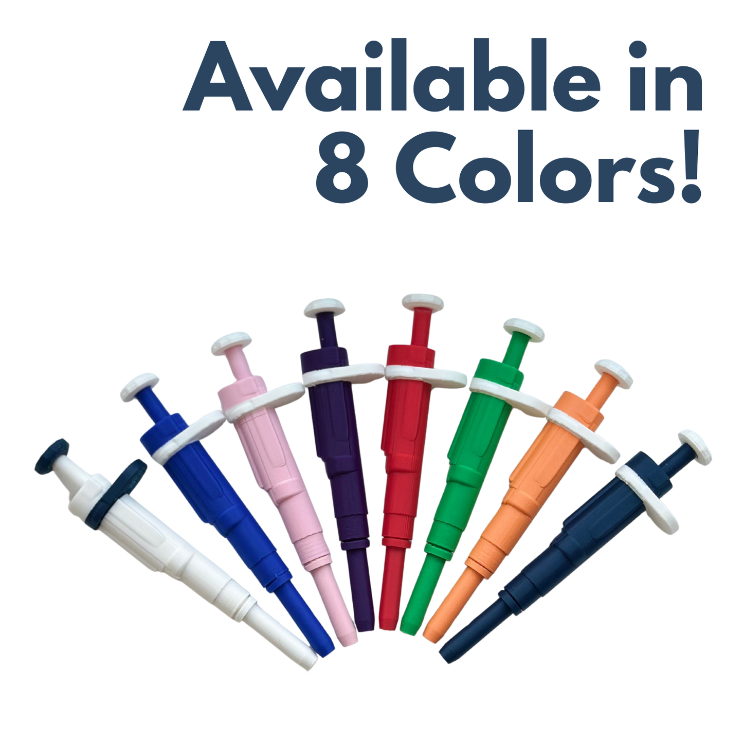 Original Dr. Pipette Pen (Custom Design), Retractable, 3D-Printed, Ballpoint Pens