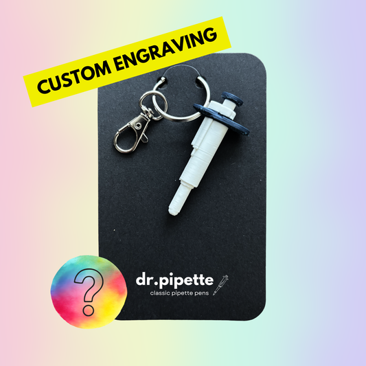 Pipette Shaped Keychain (Custom Color)