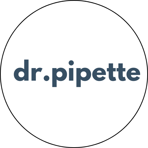 "dr. pipette" Custom Sticker (Cloud White)