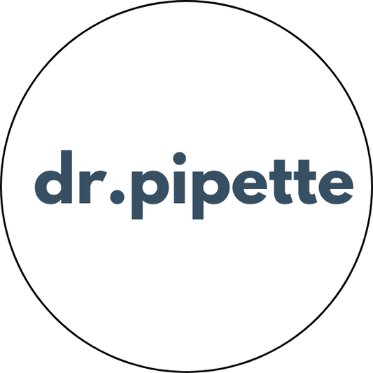 "dr. pipette" Custom Sticker (Cloud White)
