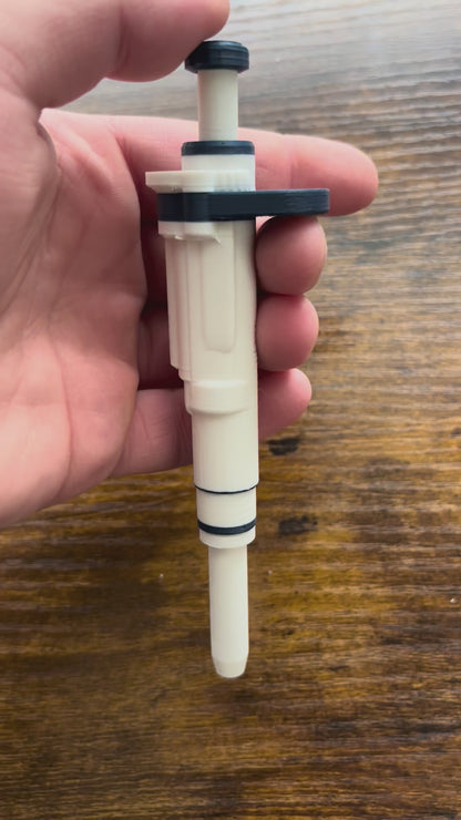Ultra-Realistic Dr. Pipette Pen (Cloud White), Retractable, 3D-Printed, Ballpoint Pens